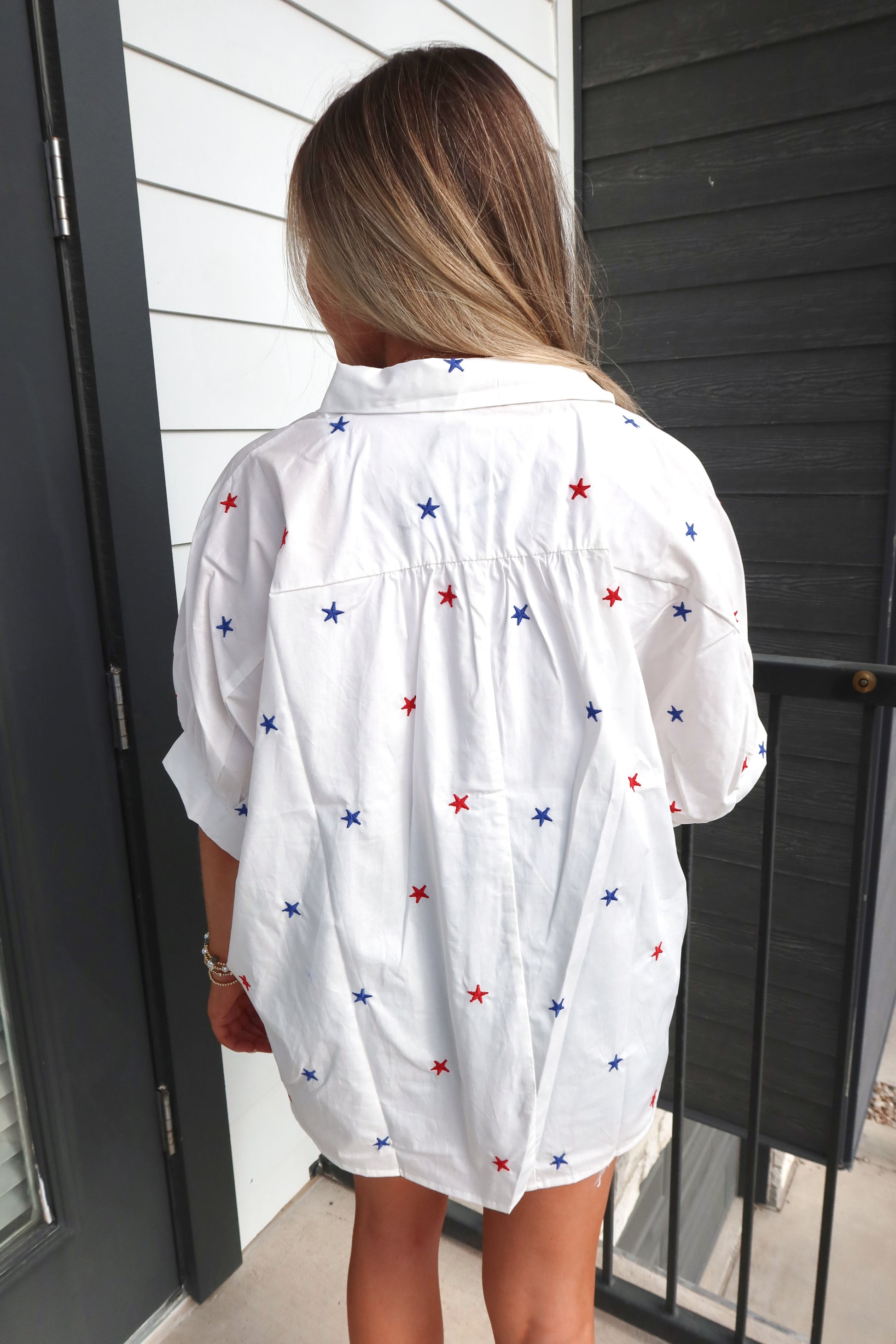 Star Spangled Shirt-Red/Blue