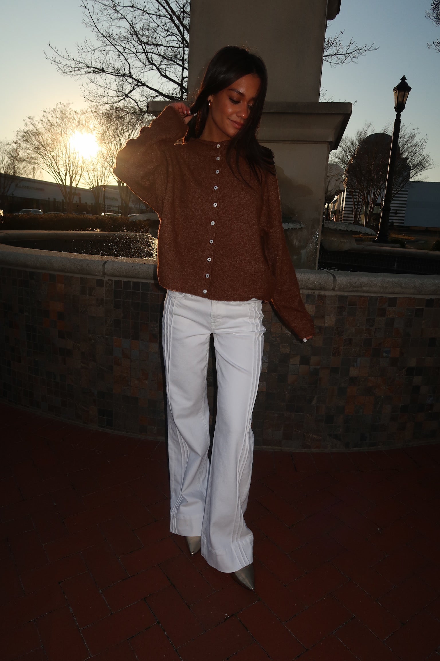 Piper Cardigan- Brown