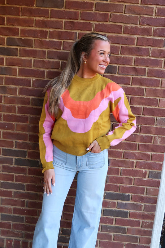 Color Wave  Sweater