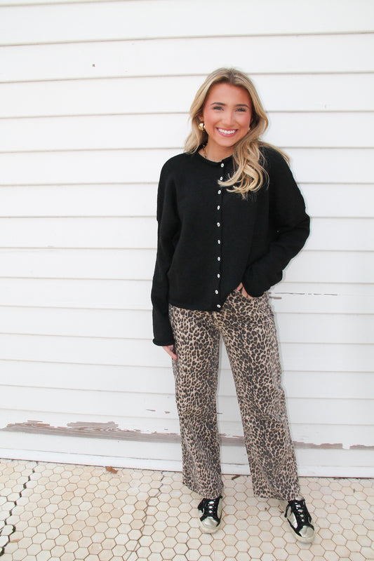 Piper Cardigan- Black