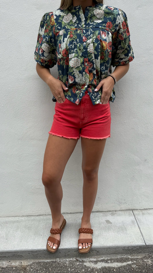 DAZE -Chilli Pepper High Rise Shorts