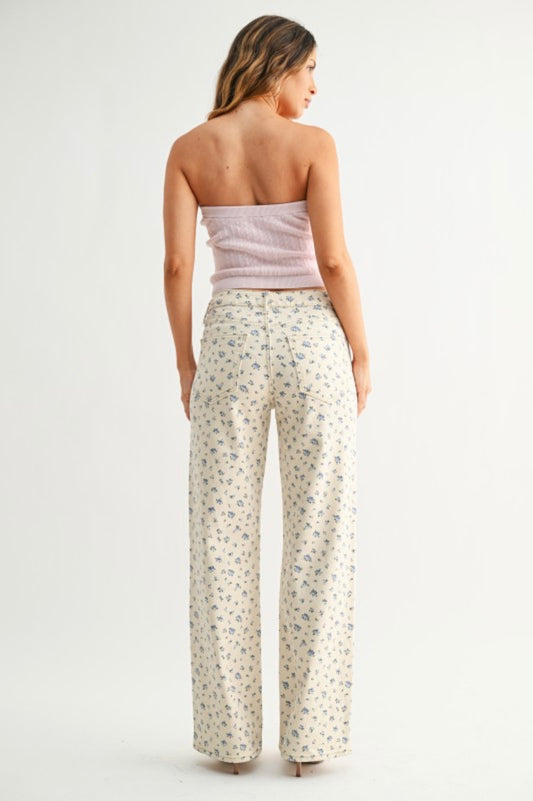 Ellie Flower Print Jeans