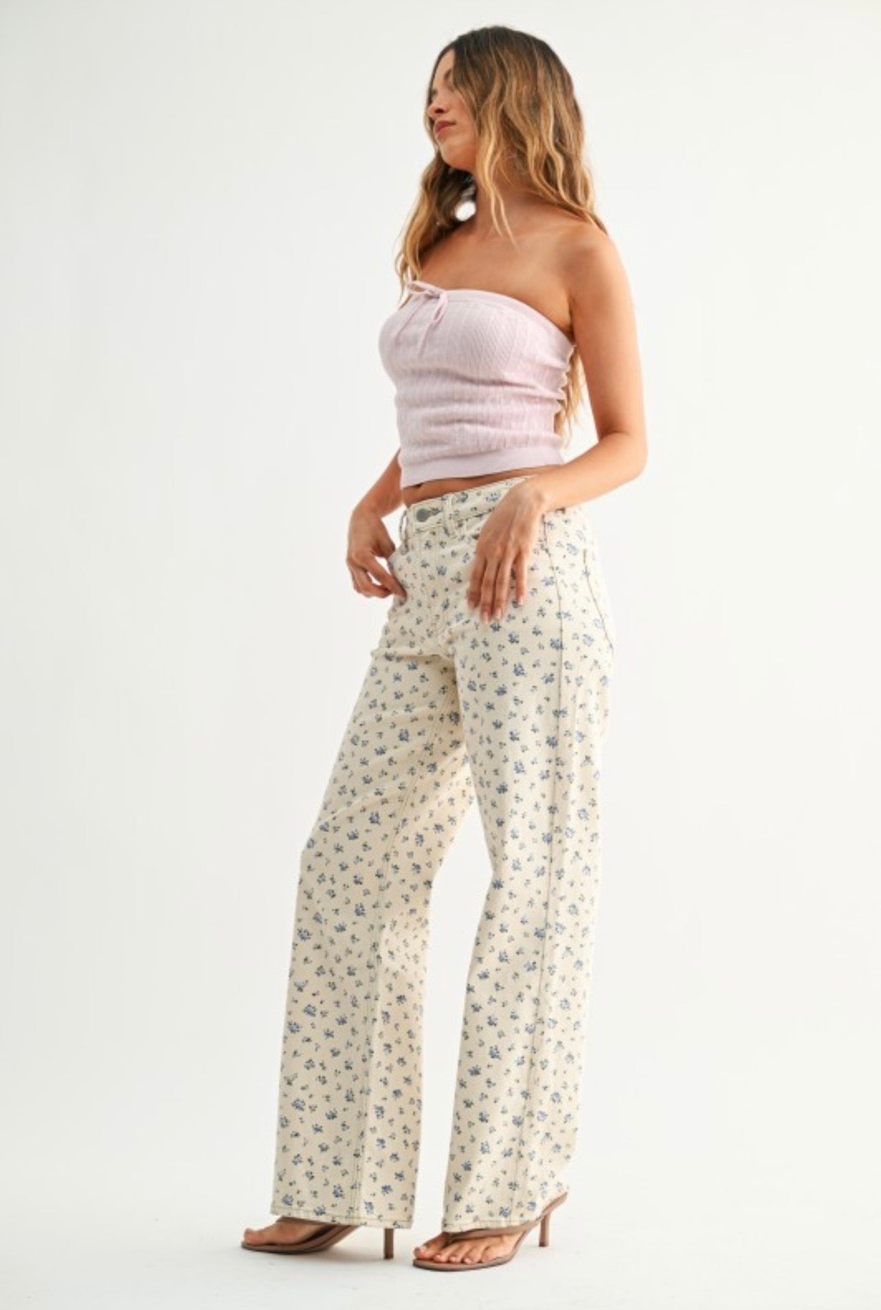 Ellie Flower Print Jeans