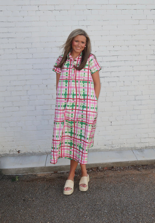 Pretty in Plaid Dress