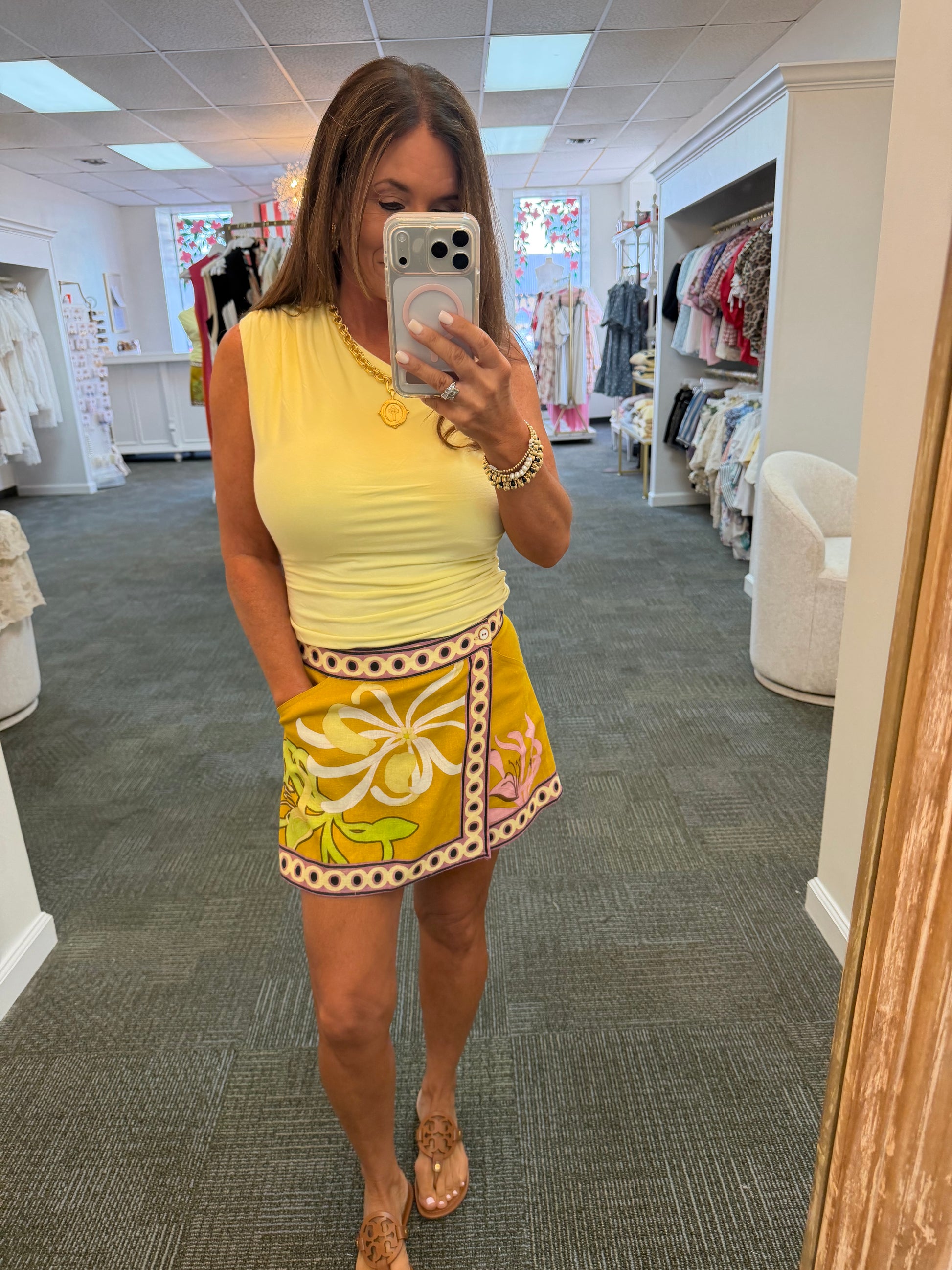 Elara Floral Print Skort