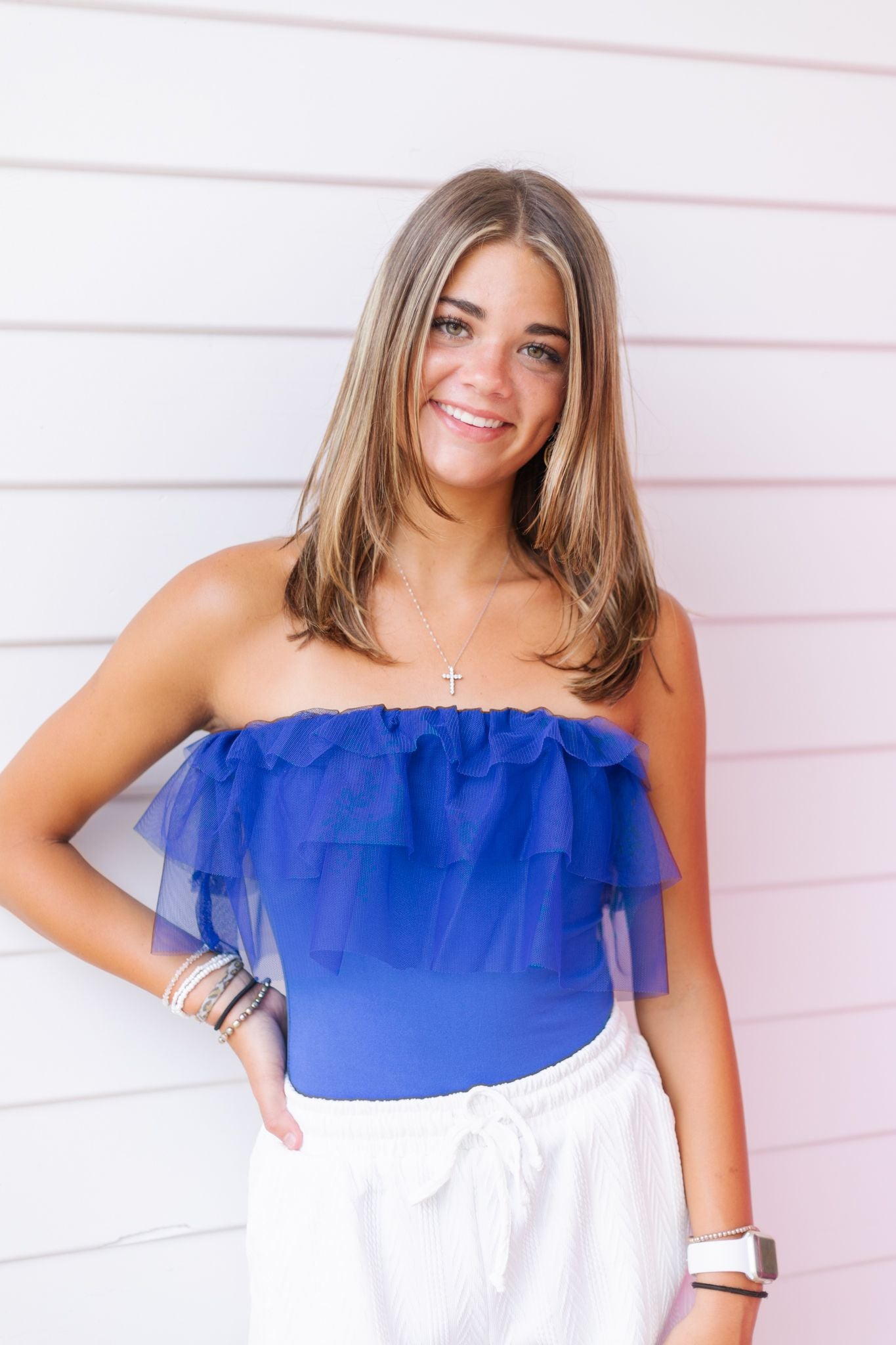 Layered Ruffle Tube Bodysuit