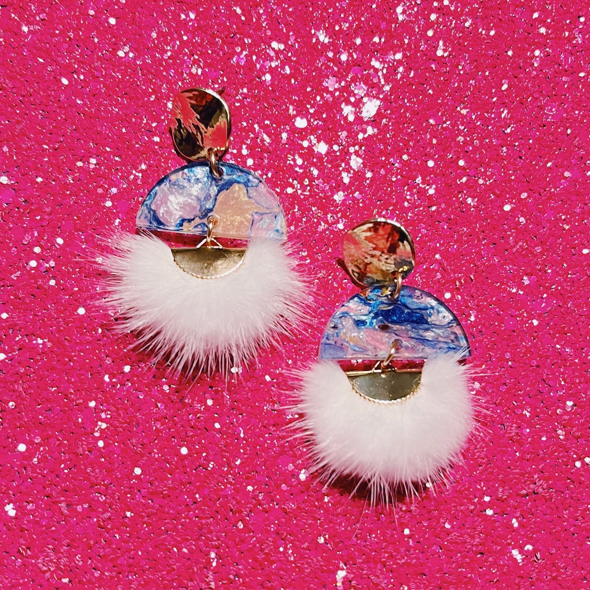 Blue Marble Tassels